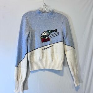 American Eagle Christmas Peanuts Amazing Snoopy Sweater Mock Neck  Small